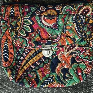 Vera Bradley Red and Orange multicolor Crossbody Bag with Pattern